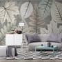 Scandinavian Style Unique Leaves Wallpaper Mural