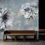 Light Floral with Music Notes Wallpaper Mural