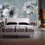 Light Floral with Music Notes Wallpaper Mural