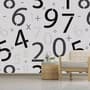 Math Numbers Wallpaper Mural