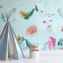 Nursery Cute Sea Animals Wallpaper Mural