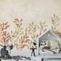 Vintage Autumn Leaves Wallpaper Mural