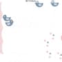 Kids Calf Elephant with White Raindrops and Little Butterfly Wall Decal Sticker