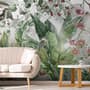 Nostalgic Forest with Colorful Flowers Wallpaper Mural