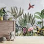 Kids Jungle View with Exotic Animals Wallpaper Mural