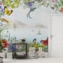 Sea View with Garden Flowers Wallpaper Mural