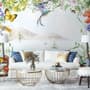 Sea View with Garden Flowers Wallpaper Mural