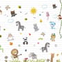 Cute Baby Animals with Sun Wallpaper Mural