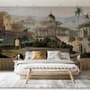 Old City Landscape with Castle Historical Wallpaper Mural