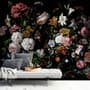 Papier peint panoramique hollandais de fleurs sombres