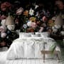 Papier peint panoramique hollandais de fleurs sombres