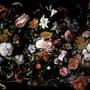 Papier peint panoramique hollandais de fleurs sombres