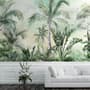 Exotic Palm Tree Landscape Wallpaper Mural