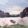 Nature Landscape with Mountains Wallpaper Mural