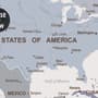 White and Purple Political World Map Wallpaper Mural