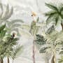 Green Tropical Forest with Parrot Wallpaper Mural