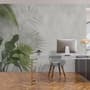 Tropical Green Palm Leaves Wallpaper Mural