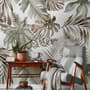 Vintage Banana and Palm Leaves Wallpaper Mural