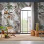 Vintage Banana and Palm Leaves Wallpaper Mural