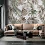 Vintage Banana and Palm Leaves Wallpaper Mural