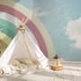 Kids Watercolor Sky and Rainbow Wallpaper Mural