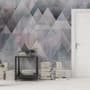 Watercolor Geometric Triangle Pattern Wallpaper Mural