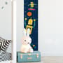 Kids Height Ruler with Robots Wall Decal Sticker