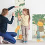 Kinder-Wandtattoo Wachstumstabelle mit Tropischen Tieren