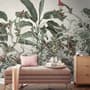 Tropical Leaves with Berries Wallpaper Mural