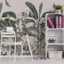 Tropical Leaves with Berries Wallpaper Mural