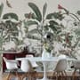 Tropical Leaves with Berries Wallpaper Mural