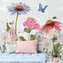 Kids Floral Gardens with Butterflies Wallpaper Mural