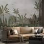 Vintage River Landscape with Mosque Historical Art Wallpaper Mural