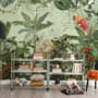 Tropical Jungle Plants Wallpaper Mural