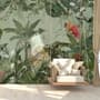 Tropical Jungle Plants Wallpaper Mural