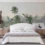 Tropical Nature Landscape with Birds Wallpaper Mural