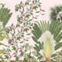 Exotic Leafs with Berries Wallpaper Mural