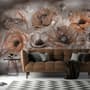 Corn Poppy Flowers Painting Art Wallpaper Mural