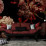 Dark Vintage Floral Wallpaper Mural