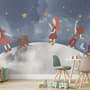 Girls on the Moon Kids Wallpaper Mural