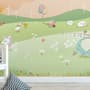 Nursery Cartoon Forest Landscape Wallpaper Mural