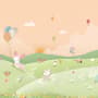 Nursery Cartoon Forest Landscape Wallpaper Mural