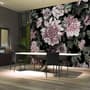 Florals With Green Leafs Wallpaper Mural
