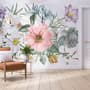 Watercolor Large Floral Bouquet Wallpaper Mural