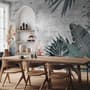 Old Tropical Leaf Wallpaper Mural