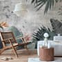 Old Tropical Leaf Wallpaper Mural