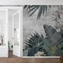 Old Tropical Leaf Wallpaper Mural