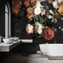 Golden Age Large and Dark Floral Wallpaper Mural