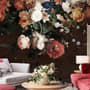 Golden Age Large and Dark Floral Wallpaper Mural