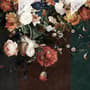 Golden Age Large and Dark Floral Wallpaper Mural